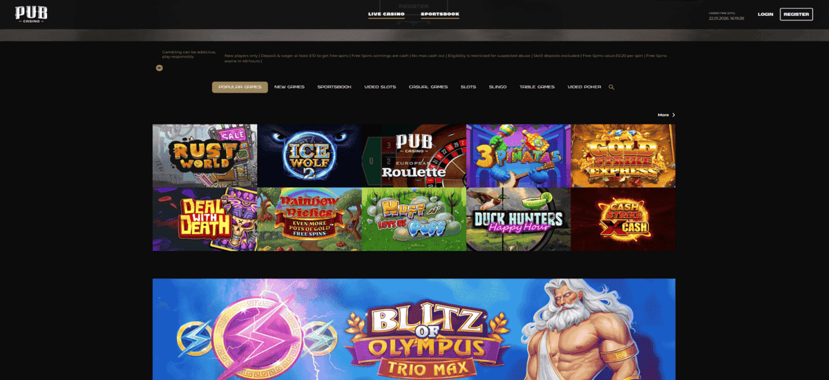Pub Casino UK
